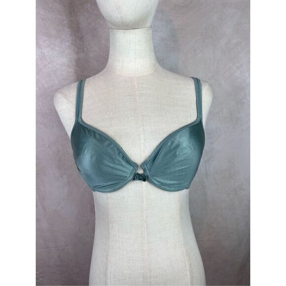 Green Lace Unpadded Victoria’s Secret Bra 34B - Picture 1 of 6